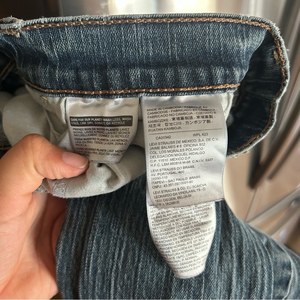 Levi's Blue Straight Jeans Classic Style 505 - Picture 5 of 7